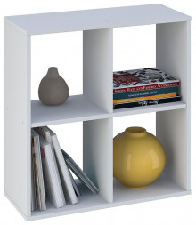 Стеллаж POLINI Стеллаж Polini Home Smart Кубический 4 секции, белый (1кор)