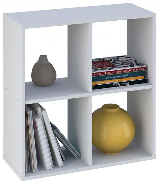 Стеллаж POLINI Стеллаж Polini Home Smart Кубический 4 секции, белый (1кор)