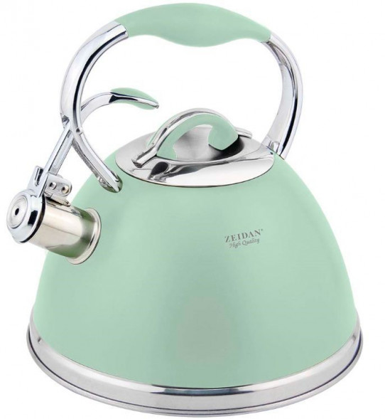 Чайник со свистком ZEIDAN Z-4284 зеленый 3л