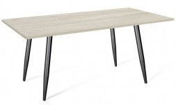 Стол SHEFFILTON SHT-TU14/120/80 ЛДСП металл/ЛДСП черный муар/дуб беленый