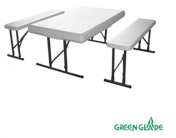 Набор GREEN GLADE 113 стол, 2 скамьи