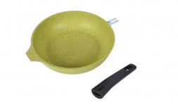 Сковорода KUKMARA 261tsl а/пр литая 26см съемн/руч Trendy style lime