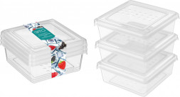 Контейнер HOMVER для заморозки &quot;Asti&quot; квадратных 0,5л х 3 шт. (бесцветный) 221101101/00