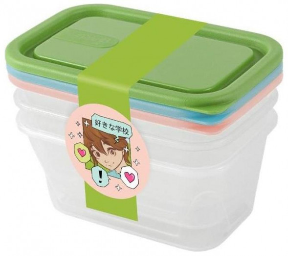 Набор контейнеров SUGAR&amp;SPICE SE110712583 для продуктов Honey (3х0,2л) Anime School