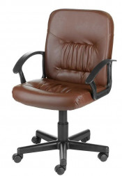 Кресло компьютерное OLSS кресло ЧИП Ультра коричневый экокожа
