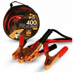 Провода пусковые NOVA BRIGHT-FUSION 400А морозостойкие, в сумке, 2.5м 46776