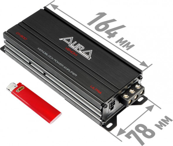 Автоусилитель AURA VENOM-D1.800 ULTRA 1-канальный