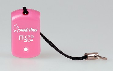 Устройство чтения карт памяти SMARTBUY (SBR-706-P) MicroSD розовый