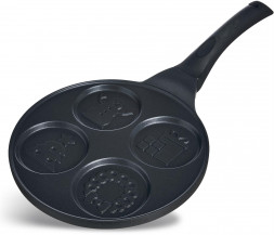 Сковорода AGNESS 932-033 ЗИМНЯЯ ЗАБАВА для оладий с а/приг.покрытием 21,5см