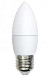 Лампа светодиодная VOLPE (UL-00003805) LED-C37-9W/DW/E27/FR/NR Дневной белый свет 6500K