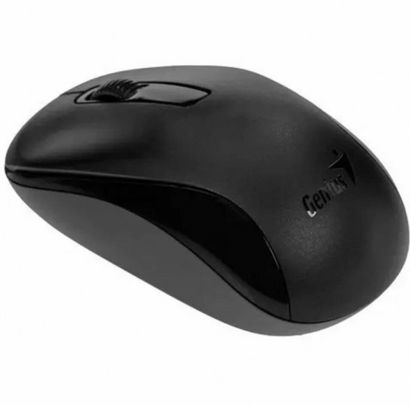 GENIUS Мышь беспроводная NX-7005 /800-1200-1600 dpi/BlueEye/3 кнопки/для 2 рук/USB-приемник/2,4 ГГц/батарея AA/черный (31030017400)