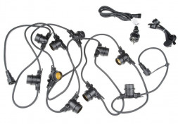 Гирлянда UNIEL (UL-00007150) UDL-K121 10/E27/5M 5C IP65 BLACK BELT-LIGHT Гирлянда Белт-лай