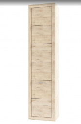 Шкаф АНРЭКС OSKAR Шкаф 1DM, цвет дуб Санремо (3 уп)