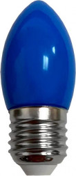Лампа светодиодная ECOLA C7TB20ELY candle LED color 2W/E27 матовая колба синий