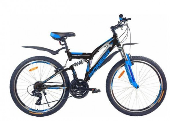 Велосипед PIONEER COMFORT 26&quot;/19&quot; back-blue-silver