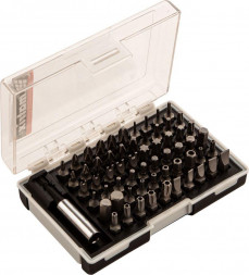 Набор бит MATRIX Набор бит с магнитным держателем, CrV, 61 шт.