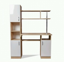 Компьютерный стол БИТЕЛ СК-7 Дуб Сонома/Белый