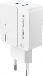 СЗУ MORE CHOICE (4627151191829) NC46m СЗУ 2USB 2.4A для micro USB- 1м White