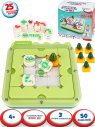 Настольные игры BRIGHT KIDS Головоломка. Серия "Веселое IQ-развитие".Логическая змейка(3 уровня сложности,50 заданий) ( ИК-8711)