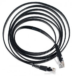 Кабель, переходник PERFEO (P6101) плоский патчкорд UTP кат.5е RJ-45 вилка - RJ-45 вилка 1 м