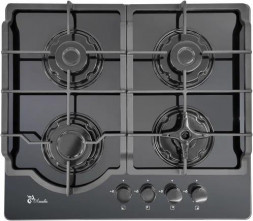 Панель газовая ЛЫСЬВА GR0460G00 (ПГВ 43 К)решетка двухсекционная черная