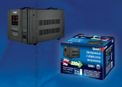 Стабилизатор UNIEL 09501 RS-1/5000LS напольный, 70-275 В, 5000ВА