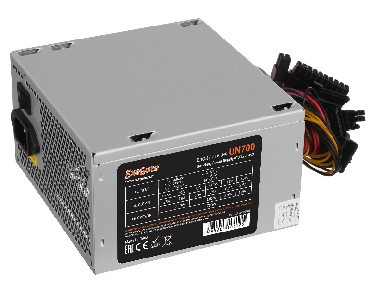 Блок питания EXEGATE UN700 (700W, ATX, 12CM FAN, 24P+(4+4)P, 6/8P PCI-E, 4*SATA, 2*IDE, FDD)