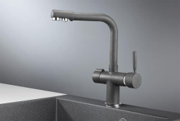 Смеситель кухонный GRANULA 2088, ГРАФИТ