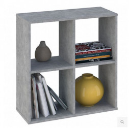 Стеллаж POLINI Стеллаж Polini Home Smart Кубический 4 секции, бетон (1кор)