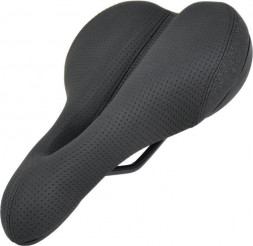Аксессуары для велосипедов ZEUS Седло ZEUS Z-4010 City Bike 265x165mm,рельсы сталь,пласт.бампер,анатомическое,черное,392гр HQ-0012753
