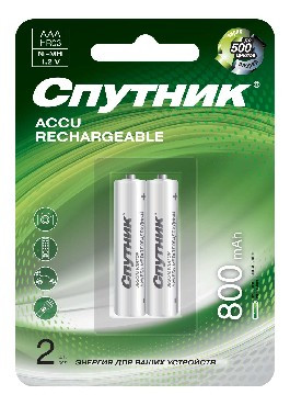 Аккумулятор СПУТНИК Аккумулятор NI-MH HR03 800 MAH