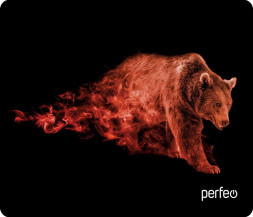 Коврик для компьютерной мыши PERFEO (PF_D0683) &quot;Flames&quot; &quot;Бурый медведь&quot;