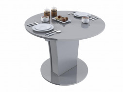 Стол-трансформер BONMEBEL Bergamo Стол-трансформер-6 (круглый) эмаль серый глянец (2 пак.)