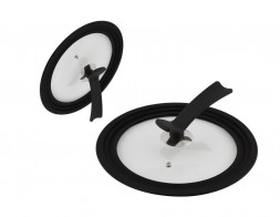 Крышка MALLONY VETRO-SPECIAL, мультиразмер: 24/26/28см, из закал стекла с рукояткой soft-touch (007421)