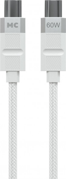 Кабель MORE CHOICE (4620202555007) K87aa 2м USB 3.0A PD60W для Type-C Type-C- 2м , белый