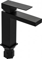 Смеситель для раковины MAGNUS 9157 Смеситель для раковины, квадратный корпус, из нержавеющей стали марки 304, цвет ЧЕРНЫЙ.