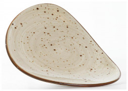 Тарелка SAMOLD 206-55055 ХОРЕКА ГРАФИТ, мелкая 220х170мм