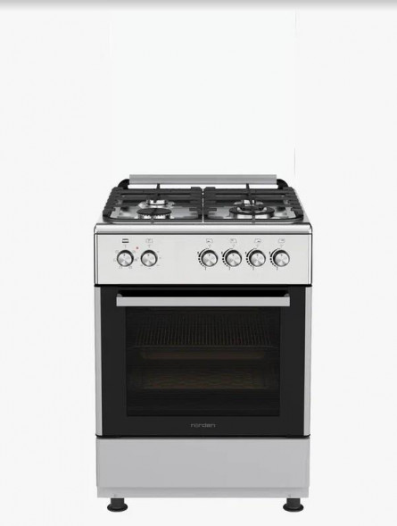 Плита газоэлектрическая NORDEN FF6406GAZk Нержавеющая сталь