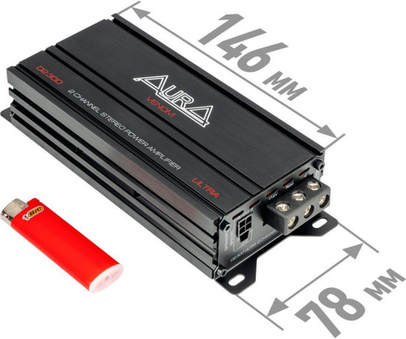 Автоусилитель AURA VENOM-D2.300 ULTRA 2-х канальный