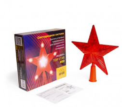 Гирлянда B52 &quot;TOP STAR RED&quot; МАКУШКА НА ЕЛЬ, красный, 10 LED, 2*АА