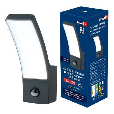 ЭЛЕКТРИКА UNIEL (UL-00006811) ULU-S71A-12W/4000K SENSOR IP65 BLACK
