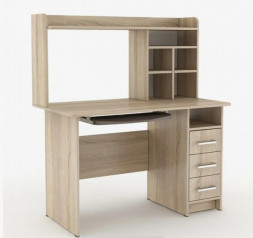 Компьютерный стол BONMEBEL КС-1200 дуб сонома (1 кор.)