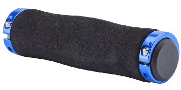 Грипсы STELS Грипсы XH-GN02BL 130 мм чёрные, материал EVA, синие кольца, в инд. упаковке 150241 LU089186