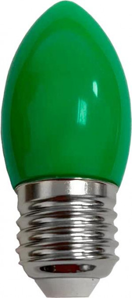 Лампа светодиодная ECOLA C7TG20ELY candle LED color 2W/E27 матовая колба зеленый