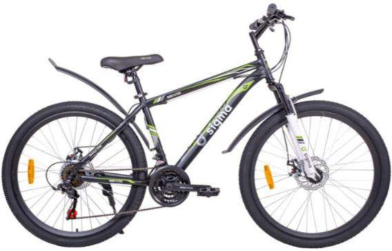 Велосипед МЕЧТА SIGMA 26''-17'' black-white-green