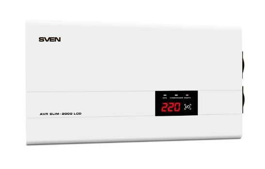 Стабилизатор напряжения SVEN AVR SLIM-2000 LCD