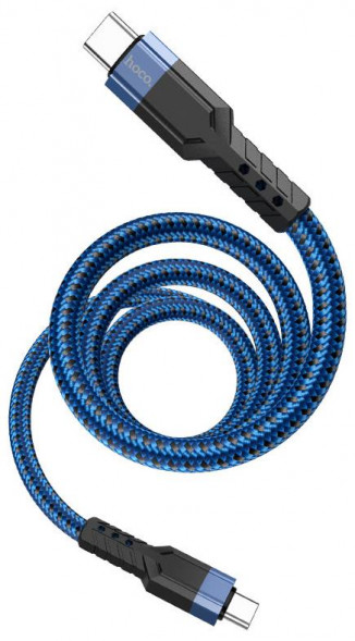 Кабель HOCO (6931474770639) U110 Type-C (m) - Type-C (m) 1.2m - синий