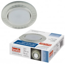 ЭЛЕКТРИКА FAMETTO DLS-L157 GX53 GLASSY/CLEAR 3D