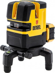Лазерный уровень DENZEL Лазерный уровень LX 05 Red, 20 м, 635 нм, акк. Li 5200 mAh, резьба 5/8 35071
