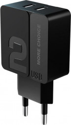 СЗУ MORE CHOICE (4627151191751) NC46a СЗУ 2USB 2.4A для Type-C 1м Black